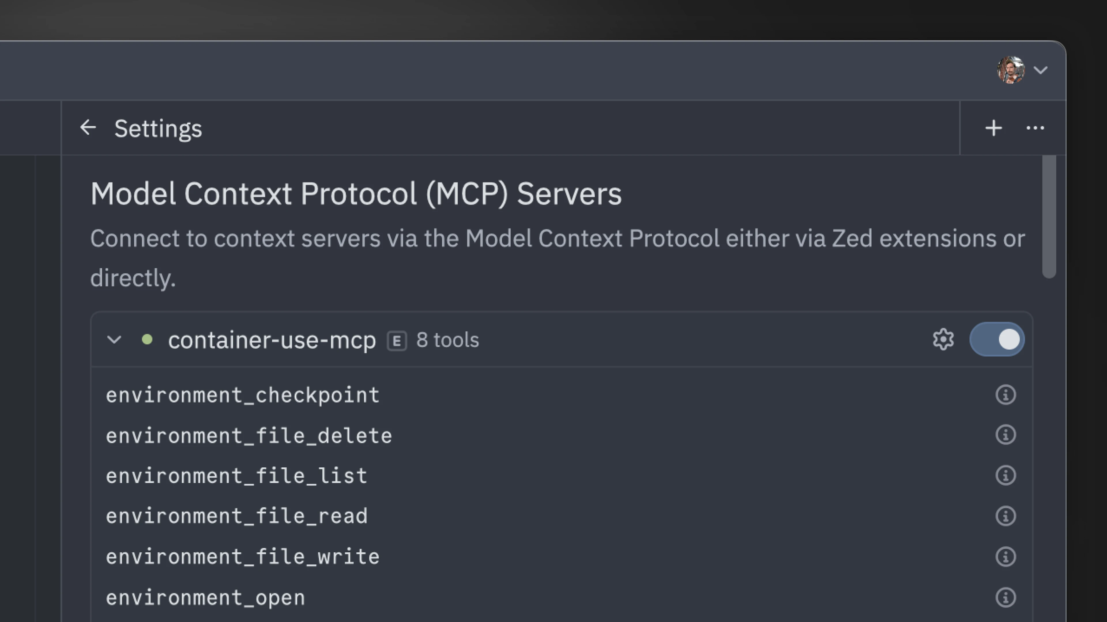 Container Use for Locally Sandboxed, Background Agents in Zed
